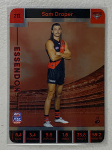 #212 Sam Draper - Essendon Bombers - AFL Silver - 2023 AFL Team Coach