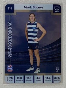 #214 Mark Blicavs - Geelong Cats - AFL Silver - 2023 AFL Team Coach