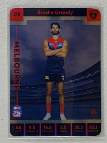 #218 Brodie Grundy - Melbourne Demons - AFL Silver - 2023 AFL Team Coach