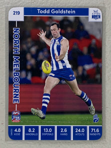 #219 Todd Goldstein - North Melbourne Kangaroos - AFL Common - 2023 AFL Team Coach