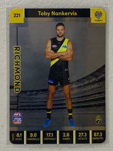 #221 Toby Nankervis - Richmond Tigers - AFL Silver - 2023 AFL Team Coach