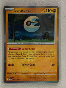 Lunatone Holo - Rare #074/132 - Pokemon ME01: Mega Evolutions