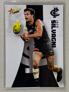 #028 Jack Silvagni - Carlton Blues - AFL Common - 2022 AFL Footy Stars