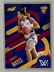 #186 Emily Bates - Brisbane Lions - AFLW Common - 2022 AFL Footy Stars