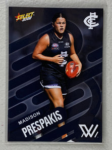 #189 Madison Prespakis - Carlton Blues - AFLW Common - 2022 AFL Footy Stars