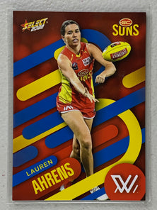 #203 Lauren Ahrens - Gold Coast Suns - AFLW Common - 2022 AFL Footy Stars