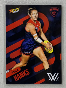 #206 Tyla Hanks - Melbourne Demons - AFLW Common - 2022 AFL Footy Stars