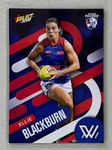 #221 Ellie Blackburn - Western Bulldogs - AFLW Common - 2022 AFL Footy Stars