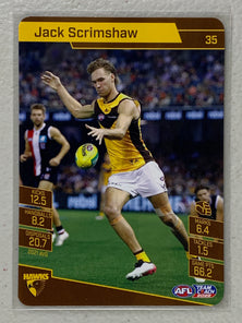 #35 Jack Scrimshaw - Hawthorn Hawks - AFL Common - 2022 AFL Team Coach