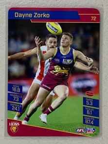 #72 Dayne Zorko - Brisbane Lions - AFL Common - 2022 AFL Team Coach