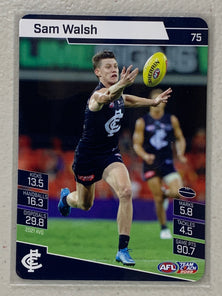 #75 Sam Walsh - Carlton Blues - AFL Common - 2022 AFL Team Coach
