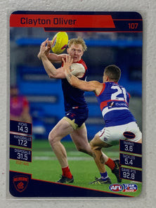 #107 Clayton Oliver - Melbourne Demons - AFL Common - 2022 AFL Team Coach