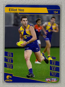 #134 Elliot Yeo - West Coast Eagles - AFL Common - 2022 AFL Team Coach