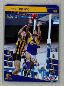 #196 Jack Darling - West Coast Eagles - AFL Common - 2022 AFL Team Coach