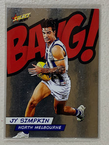 #BC095 Jy Simpkin NUMBERED 158/210 - North Melbourne - Bang! - 2021 AFL Footy Stars