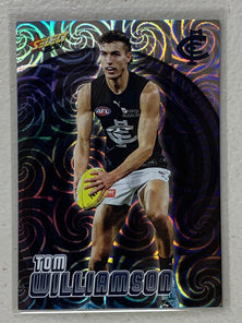 #HF024 Tom Williamson - Carlton Blues - Holographic Foil - 2021 AFL Footy Stars