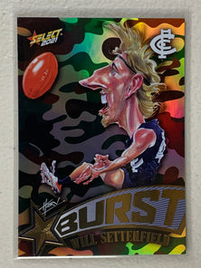 #SBC012 Will Setterfield - Carlton Blues - Starburst Caricature Camo - 2021 AFL Footy Stars