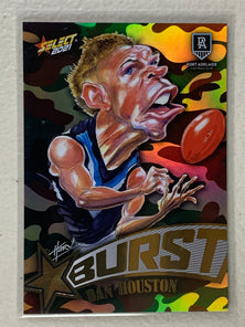 #SBC051 Dan Houston - Port Adelaide Power - Starburst Caricature Camo - 2021 AFL Footy Stars