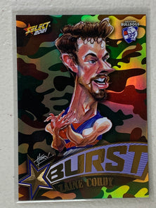 #SBC070 Zaine Cordy - Western Bulldogs - Starburst Caricature Camo - 2021 AFL Footy Stars