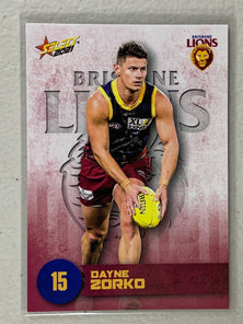 #021 Dayne Zorko - Brisbane Lions - AFL Common - 2021 AFL Footy Stars