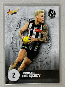 #034 Jordan De Goey - Collingwood Magpies - AFL Common - 2021 AFL Footy Stars