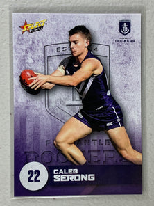 #058 Caleb Serong - Fremantle Dockers - AFL Common - 2021 AFL Footy Stars