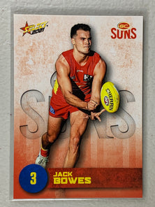 #082 Jack Bowes - Gold Coast Suns - AFL Common - 2021 AFL Footy Stars