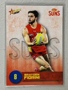 #085 Brayden Fiorini - Gold Coast Suns - AFL Common - 2021 AFL Footy Stars