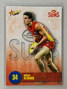 #087 Ben King - Gold Coast Suns - AFL Common - 2021 AFL Footy Stars