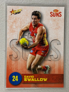 #089 David Swallow - Gold Coast Suns - AFL Common - 2021 AFL Footy Stars