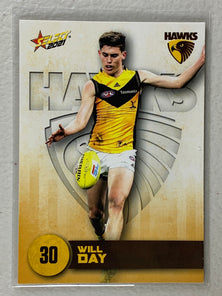 #092 Will Day - Hawthorn Hawks - AFL Common - 2021 AFL Footy Stars