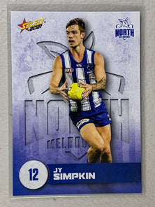 #118 Jy Simpkin - North Melbourne Kangaroos - AFL Common - 2021 AFL Footy Stars