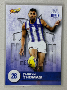 #120 Tarryn Thomas - North Melbourne Kangaroos - AFL Common - 2021 AFL Footy Stars