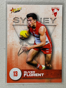 #153 Oliver Florent - Sydney Swans - AFL Common - 2021 AFL Footy Stars