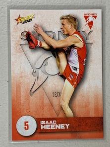 #155 Isaac Heeney - Sydney Swans - AFL Common - 2021 AFL Footy Stars