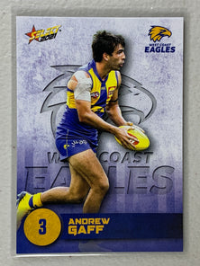 #163 Andrew Gaff - West Coast Eagles - AFL Common - 2021 AFL Footy Stars