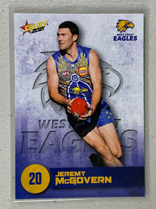 #167 Jeremy McGovern - West Coast Eagles - AFL Common - 2021 AFL Footy Stars