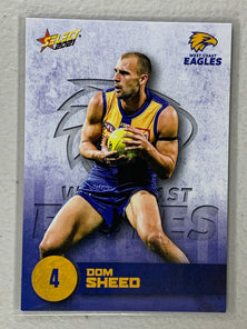 #169 Dom Sheed - West Coast Eagles - AFL Common - 2021 AFL Footy Stars