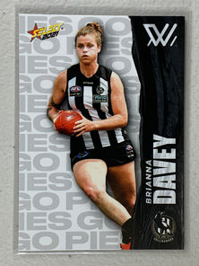 #191 Brianna Davey - Collingwood Magpies - AFLW Common - 2021 AFL Footy Stars