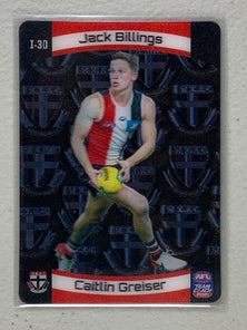 #I-30 Jack Billings/Caitlin Greiser - St Kilda Saints - 3D Icon Player - 2021 AFL Team Coach