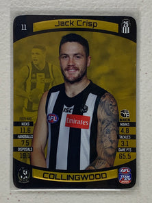 #11 Jack Crisp - Collingwood Magpies - AFL Gold - 2021 AFL Team Coach