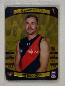 #19 Devon Smith - Essendon Bombers - AFL Gold - 2021 AFL Team Coach
