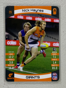#29 Nick Haynes - GWS Giants - AFL Common - 2021 AFL Team Coach