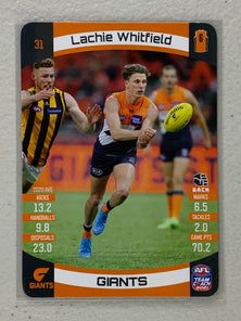 #31 Lachie Whitfield - GWS Giants - AFL Common - 2021 AFL Team Coach