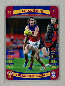 #68 Jarrod Berry - Brisbane Lions - AFL Common - 2021 AFL Team Coach