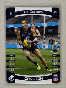 #74 Ed Curnow - Carlton Blues - AFL Common - 2021 AFL Team Coach