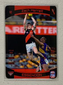 #82 Zach Merrett - Essendon Bombers - AFL Common - 2021 AFL Team Coach