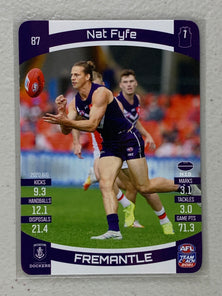 #87 Nat Fyfe - Fremantle Dockers - AFL Common - 2021 AFL Team Coach
