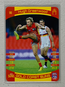 #96 Hugh Greenwood - Gold Coast Suns - AFL Common - 2021 AFL Team Coach