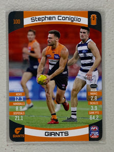 #100 Stephen Coniglio - GWS Giants - AFL Common - 2021 AFL Team Coach